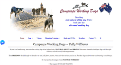 Desktop Screenshot of campaspeworkingdogs.com